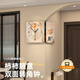 久久達2025新款家用雙面轉角時(shí)鐘餐廳現代簡(jiǎn)約掛墻拐角創(chuàng  )意掛鐘靜音鐘表