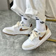 耐克（NIKE）FULL FORCE LOW防滑耐磨復(fù)古低幫 潮流舒適輕便運(yùn)動(dòng)休閑百搭板鞋 【店長(zhǎng)主推】HJ3485-121/棕白褐色 41