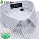 杉杉【桑蠶絲DP免燙】短袖襯衫男灰白格子夏季新款休閑青中年高端襯衣 FQC242F913319短袖 40