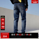 杰克·瓊斯（JACK&JONES）25年男裝潮流修身直筒彈力休閑百搭深色牛仔褲長褲子男士四季男褲 深牛仔褲035涼感 31 175 W31/L30