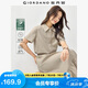 佐丹奴裙子女夏季優(yōu)雅荷葉邊下擺收腰短袖翻領連衣裙05465060