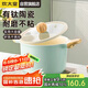 炊大皇 湯鍋不粘鍋 輔食鍋陶瓷不粘泡面煲湯鍋22cm 磁爐通用青瓷QC22TG