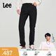 Lee【張凌赫代言】商場同款春夏709修身錐形黑色男牛仔褲休閑潮流 黑色（褲長31） 31