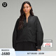 lululemon丨Lightweight女士輕盈版下擺抽繩飛行員夾克 防風 LW4CE0S 黑色 XL
