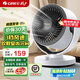 格力（GREE）空氣循環(huán)扇臺式電風(fēng)扇家用桌面風(fēng)扇上下左右搖頭小風(fēng)扇大風(fēng)扇電扇循環(huán)對流風(fēng)扇 白色旋鈕款-順豐/FXT-15X65ag3