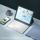 B.O.W航世HC018 保護套適用ipad2017/18/Air1/2通用平板殼適用蘋果一體可拆分磁吸9.7寸帶筆槽 薰衣紫