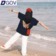 DGOV藏藍(lán)色短袖t恤女2025夏季內(nèi)搭棉質(zhì)半袖新款寬松圓領(lǐng)小衫上衣女 藏藍(lán)色 M 建議80-100斤