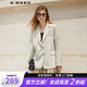 S.DEER【新】圣迪奧女裝OL風(fēng)單排扣寬松西裝外套S232Z2204 淡土紅/41 S 160