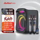 愛浪（Avlight）D60無線藍(lán)牙音箱 戶外K歌低音炮 廣場舞音響 便攜式手提音響帶話筒樂器彈唱收音機(jī)語音播報器