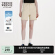Teenie Weenie小熊牛仔褲2025春夏季薄款寬松復古高腰短褲休閑直筒褲 淺卡其色 S