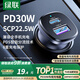 綠聯(lián)【銷量NO1】車載充電器點煙器超級快充轉(zhuǎn)換器插頭一拖二適用蘋果16華為/小米/YU7