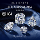 柘光鉆石ZG DIAMOND【定制】裸鉆異型彩鉆IGI證書(shū)1至50克拉款式任選 【咨詢(xún)客服】（10.55ct水滴形/艷彩藍/VS1/2EX）