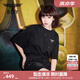 BOY LONDON【滿天星】春夏男女同款短袖漸變燙鉆印花時尚T恤N01107 黑色 XL