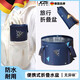 JCZS德國品質(zhì)旅行便攜式可折疊水盆洗衣袋旅游臉盆泡腳袋大號戶外出差 【14L】大號藏青幾何(送收納袋)