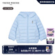 Teenie Weenie Kids小熊童裝24冬季款男女寶寶熊耳連帽羽絨服 海鹽小吐司（藍(lán)色） 110cm