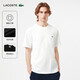 LACOSTE法國鱷魚(yú)男女同款25秋冬新款純色百搭舒適短袖T恤|TH2827 001/白色 M 4