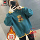 AEMAPE加絨加厚衛(wèi)衣女2025春秋冬新款甜美風(fēng)印花小熊款保暖長(zhǎng)袖圓領(lǐng)上衣 MX-8024小熊-藍(lán)色加絨加厚 XL _建議120-140斤內(nèi)