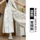 曦牧遙鑫鑫同學(xué)女裝莫奈花園甜美碎花半身裙女2025夏新款高腰顯瘦長裙子 藍(lán)色裙褲-常規(guī)款_ L _建議116-130斤