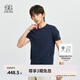 KOLON SPORT/可隆T恤 男子戶外吸濕PUNCHING防曬UPF50+圓領(lǐng)涼感短袖 LHRT4MN137-NV 藏藍 M 170/92A