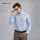 GANT【亞洲版型】GANT/甘特春男士純棉襯衣商務(wù)休閑純色百搭長(cháng)袖襯衫 468-藍色 L