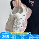 駱駝（CAMEL）丑萌登山鞋女時(shí)尚撞色戶外休閑鞋 L24M076602 米/銀/粉 37