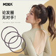 M2KA丸子頭發(fā)圈女新款不松脫頭繩高彈力防滑皮筋 2mm發(fā)繩深咖色8條