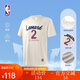 NBA【新品】楊瀚森哈利伯頓東契齊亞歷山大庫里t恤短袖男夏裝籃球服 快船倫納德T恤（白色） L