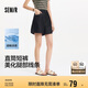 森馬（Semir）牛仔褲女遮胯顯瘦涼感直筒褲2025夏顯腿長短褲ins潮109325122002