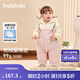 巴拉巴拉（BALABALA）童裝嬰兒連體衣假兩件連體羽絨服寶寶衣服冬加厚男童女童兒童 粉紅60002-白鴨絨 90cm
