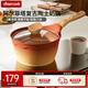 Amercook奶鍋輔食鍋湯鍋養(yǎng)生陶土不粘無涂層家用熱牛奶煮面燃?xì)怆姶艩t通用 阿爾菲塔復(fù)古奶鍋 18cm
