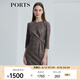 PORTS寶姿女裝 秋冬新品連衣裙LL9D173LFW021 栗褐色條格 XS (2)
