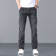 吉普吉普官方旗艦店美式直筒休閑2025年新款牛仔褲男春季百搭褲子 黑灰 28