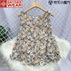 SNYDER WEAR雪紡衫女裝2025夏季小碎花薄款無袖上衣新款女大碼荷葉邊背心女 彩色小碎花 S