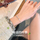 唯一（Winy）四葉草手鏈女生日七夕情人節(jié)禮物純足銀999手串送女朋友老婆小眾 莫桑鉆四葉草手鏈-玫瑰花禮盒