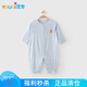 優(yōu)奇嬰兒衣服連體衣夏季男女寶寶長袖睡衣哈衣兒童爬服純棉無骨空調(diào)服