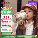 bebebus鉆光兒童保溫杯嬰幼兒316吸管水杯大容量保溫壺學生上學專用500ml