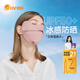 UV100冰絲防曬口罩男女春夏季防紫外線(xiàn)遮陽(yáng)透氣護眼角面罩21564薄紅色