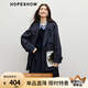 紅袖通勤休閑風(fēng)衣秋季2024新款女裝插肩袖翻領(lǐng)寬松百搭氣質(zhì)顯瘦短外套 藏青495 L