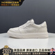 NOSSKISS奢侈高檔品牌2025新款夏季真皮打孔透氣小白鞋男平底休閑空軍板鞋 白色 40 等于皮鞋40碼  運(yùn)動(dòng)鞋41碼
