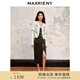 MAXRIENY【商場同款】精致復(fù)古綠色絲絨側(cè)開衩吊帶連衣裙秋季裙子 沼澤綠 M 02