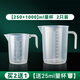 魔幻廚房塑料量杯3件套 1000ml/250ml/20ml 耐高溫刻度量杯廚房烘焙工具