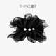 萱子（SHINE）氛圍感輕紗丸子夾都市時(shí)尚抓夾后腦勺發(fā)夾晚宴約會(huì )發(fā)飾女生日禮物黑色1個(gè)