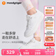 moodytiger兒童板鞋緩震耐磨2025年新品男童鞋子舒適高彈輕盈耐臟女童休閑鞋 云朵白 35