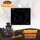 暴雪（BLIZZARD）魔獸世界WOW官方正版光伏鋼化玻璃鼠標(biāo)墊FPS電競游戲玻璃鼠標(biāo)墊-艾澤拉斯黑色L款