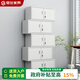 岳仕 文件柜憑證柜鐵皮柜鋼制辦公柜檔案柜資料柜儲物柜資料柜帶鎖 分五節(jié)文件柜 0.7mm