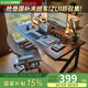顧家家居電腦桌家用書(shū)房臺(tái)式電競(jìng)桌子工作臺(tái)移動(dòng)辦公桌簡(jiǎn)易寫(xiě)字桌學(xué)生書(shū)桌 K型加固【胡桃木色】120CM包安裝