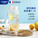 樂美雅（Luminarc）玻璃水壺冷水壺涼水杯家用冰箱大容量茶壺四方透明1.1L涼水壺