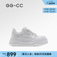 GG-CC【鞠婧祎同款】厚底板鞋2025新款做舊設(shè)計感增高休閑女鞋G25U5338 白色 36