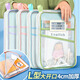 辛叢（XINCONG）L型科目分類(lèi)袋開(kāi)學(xué)季手提透明文件袋拉鏈式網(wǎng)紗大開(kāi)口學(xué)生拎書(shū)袋考試袋 【1個(gè)裝】藍色丨三層分隔|加大容量
