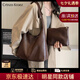 CRTNZO KROEZ輕奢包包女包2025年新款大容量女士單肩托特包生日七夕情人節(jié)禮物 咖啡色-CK包送女友老婆閨蜜媽媽
